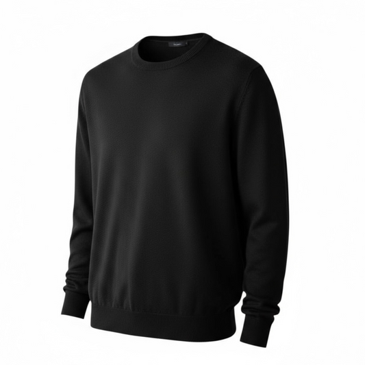 JERSEY PUNTO BASICO CUELLO REDONDO NEGRO