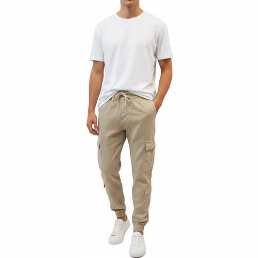 PANTALÓN CARGO BEIGE