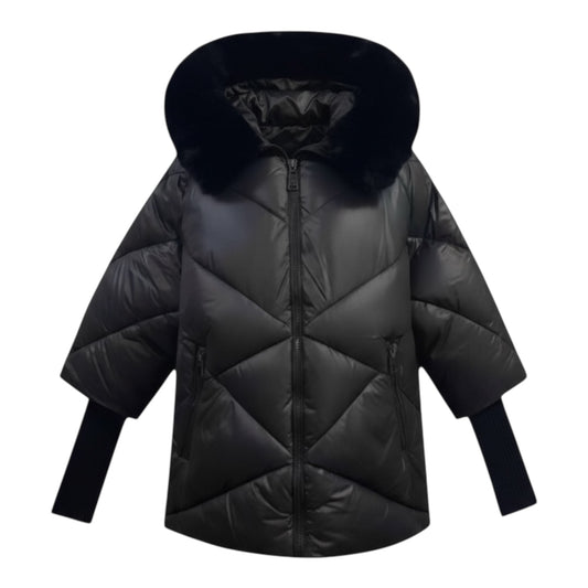 CHAQUETA CON MANGAS DE PUNTO