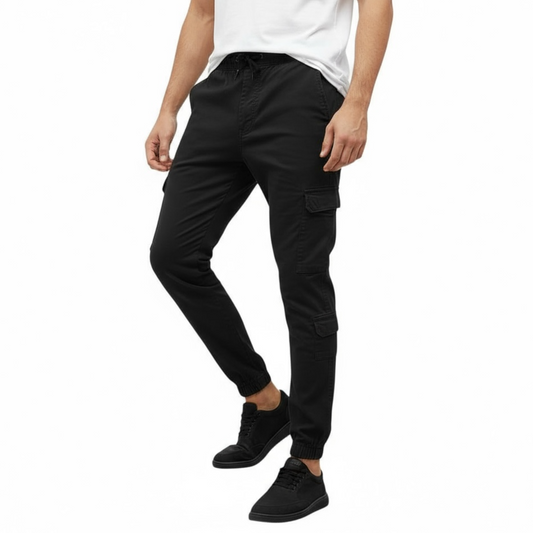 PANTALÓN CARGO NEGRO