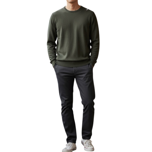 JERSEY PUNTO BASICO CUELLO REDONDO VERDE