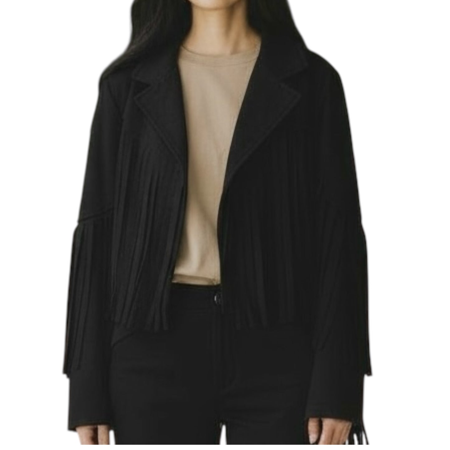 CHAQUETA FLECOS EFECTO ANTE