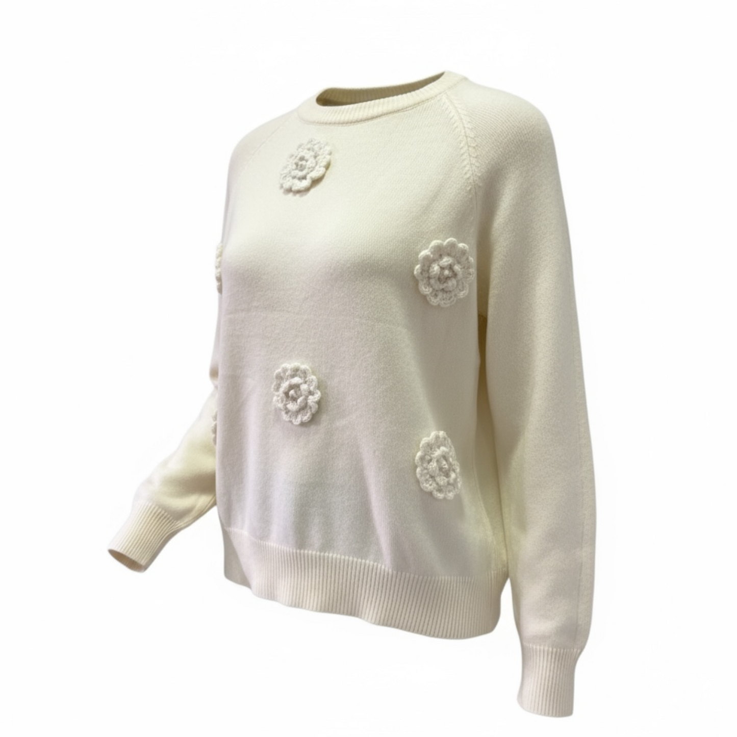 JERSEY PUNTO FLORES CON PERLAS