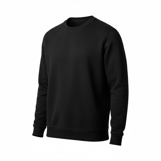 SUDADERA BASICA OVERSIZE NEGRA