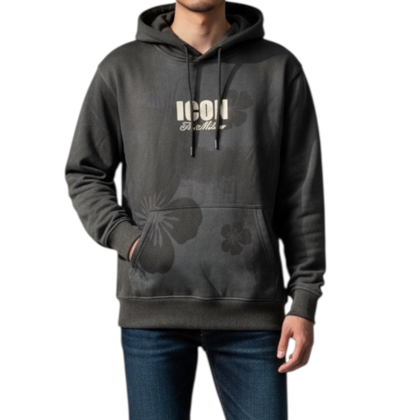 SUDADERA FLOR NEGRA