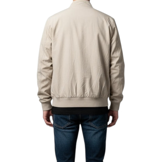 CHAQUETA EFECTO ANTE BEIGE