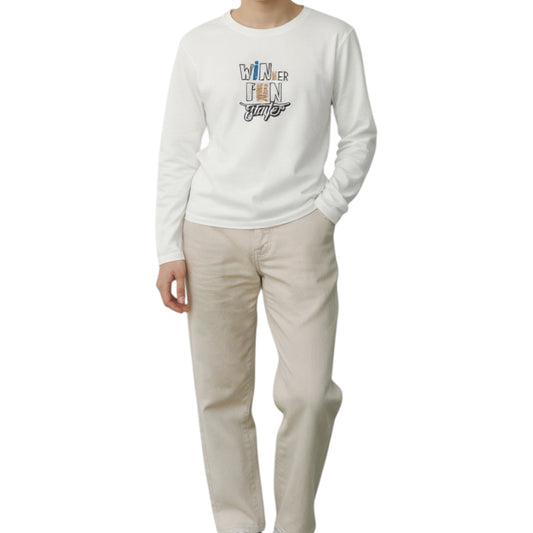 CAMISETA MANGA LARGA BLANCA