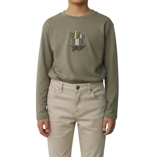 CAMISETA MANGA LARGA VERDE