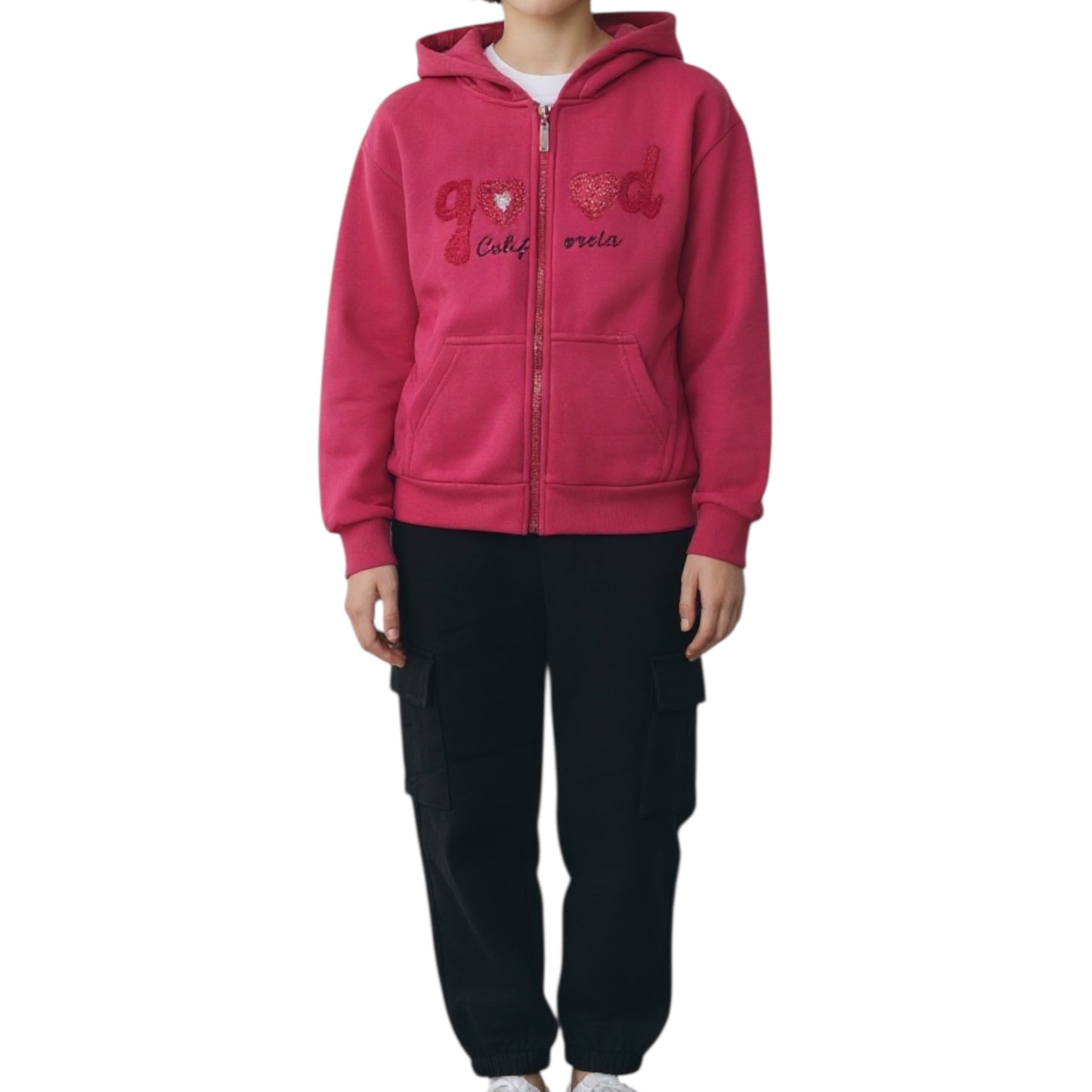 CONJUNTO CHÁNDAL ROSA FUCSIA