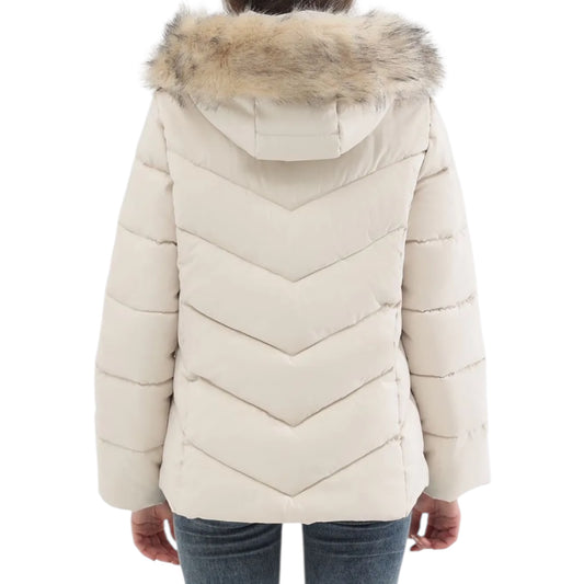 ANORAC ACOLCHADO CORTO BEIGE