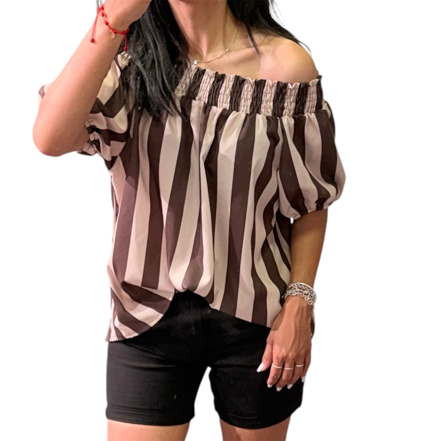 BLUSA CUELLO BARCO RAYAS