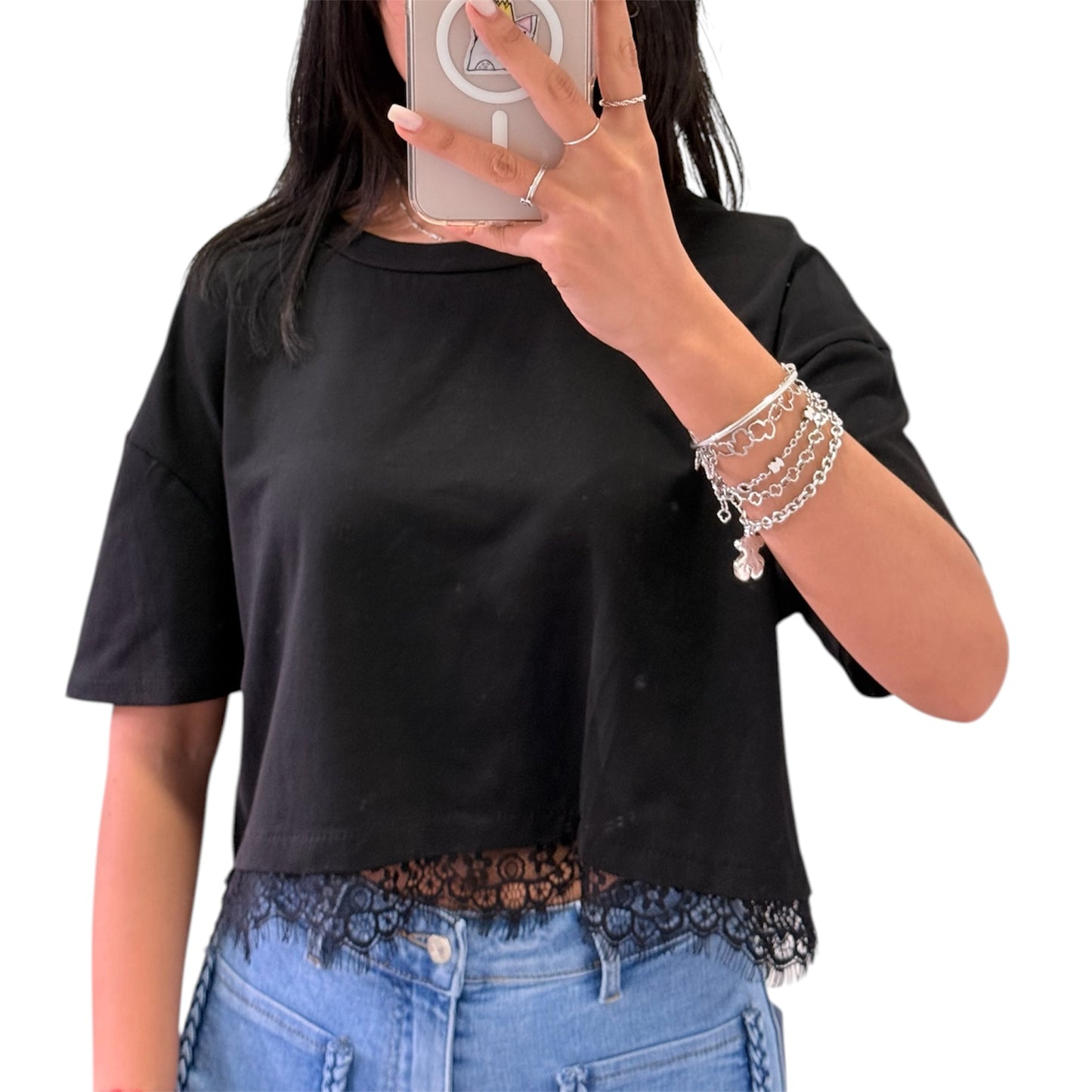 CAMISETA ENCAJE
