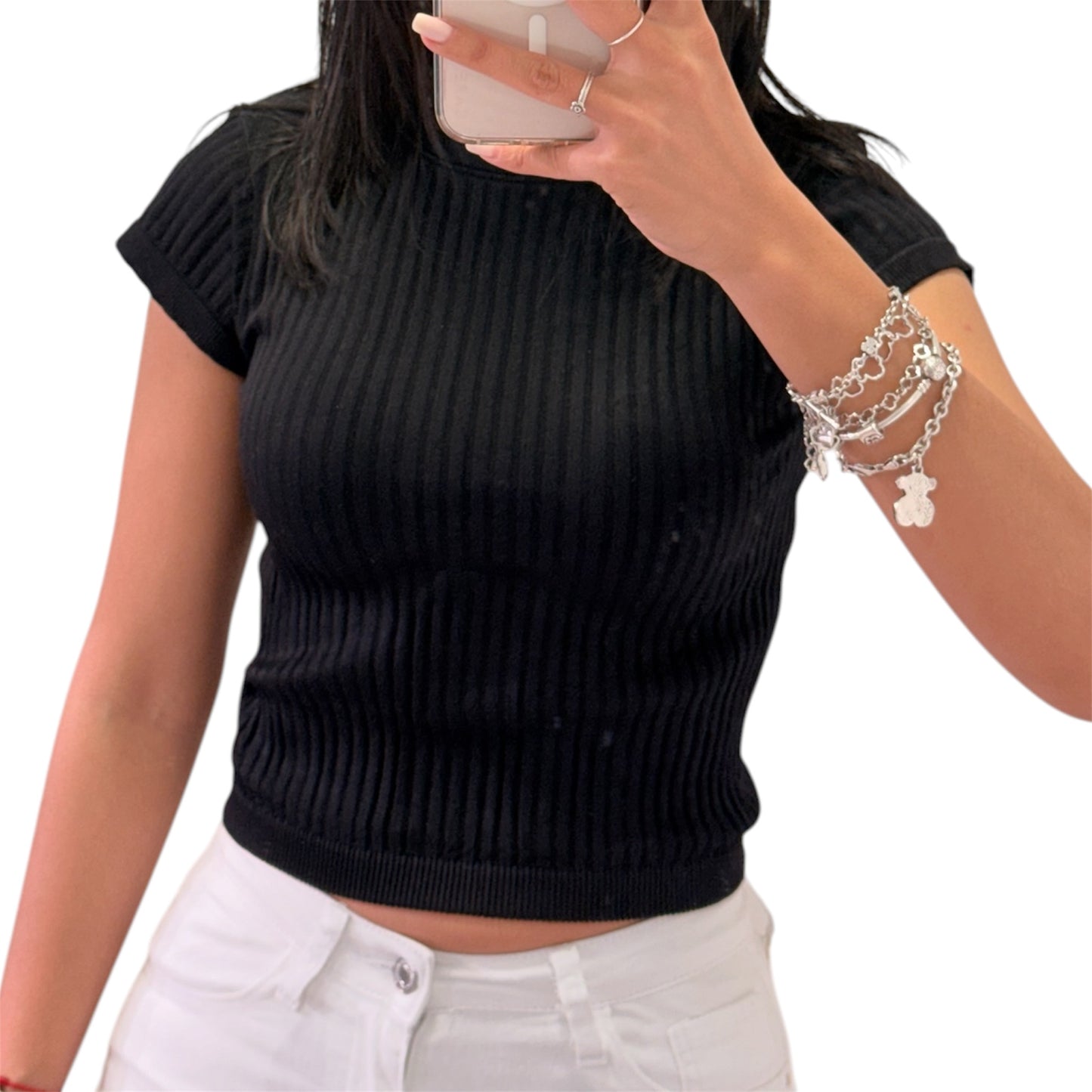 CAMISETA CORTA DE PUNTO