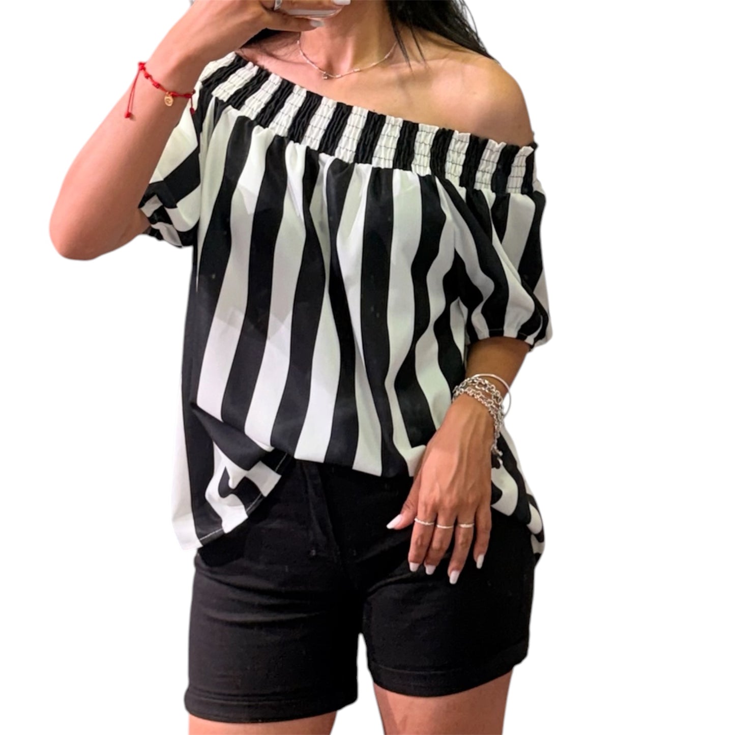 BLUSA CUELLO BARCO RAYAS