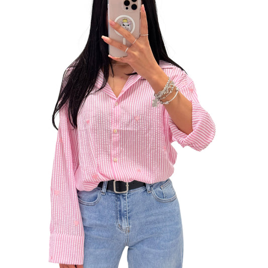 CAMISA CORAZONES ROSA