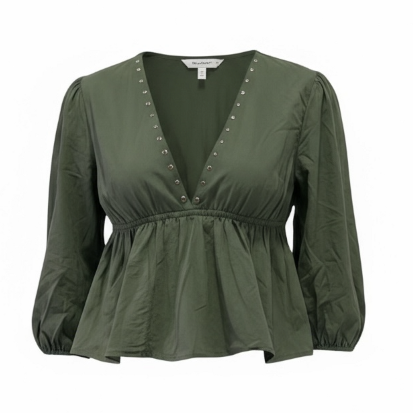 BLUSA COMBINADA CON TACHUELAS