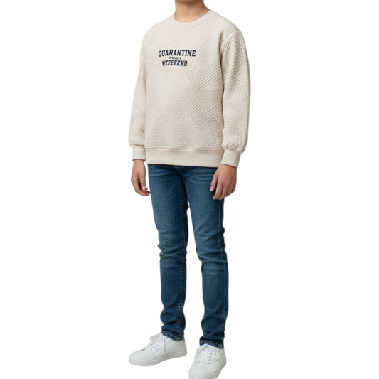 CONJUNTO CHAQUETA, SUDADERA Y PANTALÓN TEJANO