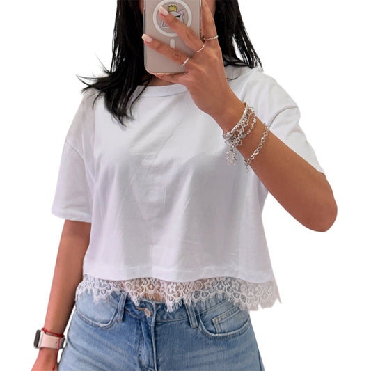CAMISETA ENCAJE