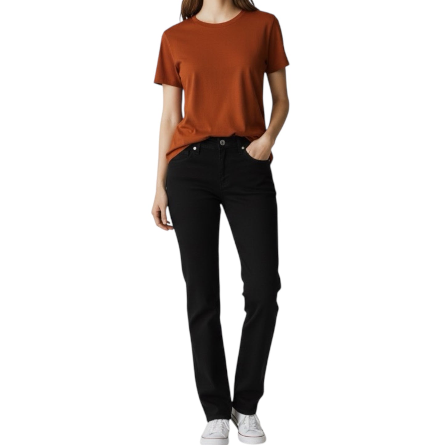 PANTALÓN BÁSICO TIRO ALTO