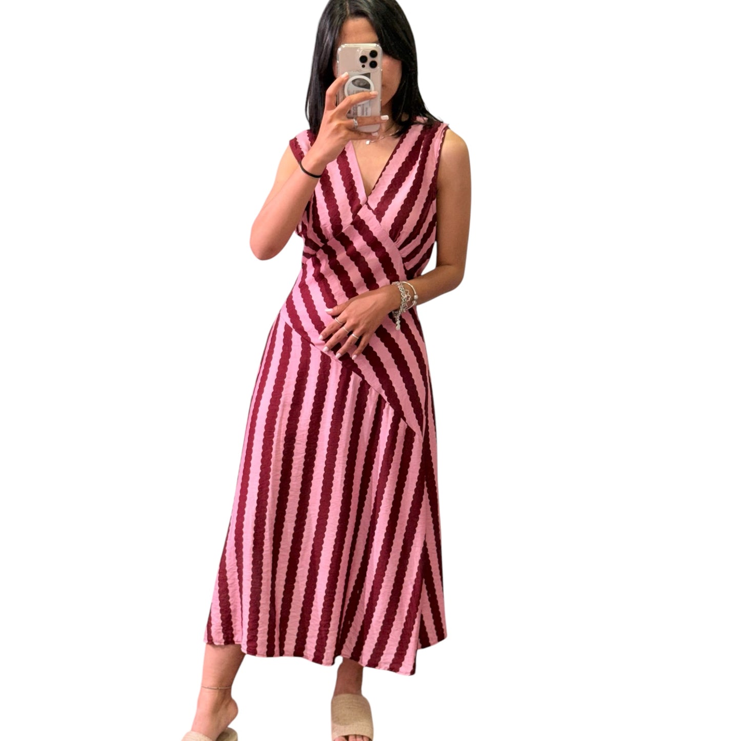 VESTIDO RAYAS BICOLOR
