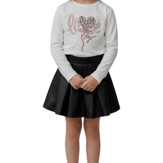 CONJUNTO CHAQUETA, CAMISETA Y FALTA