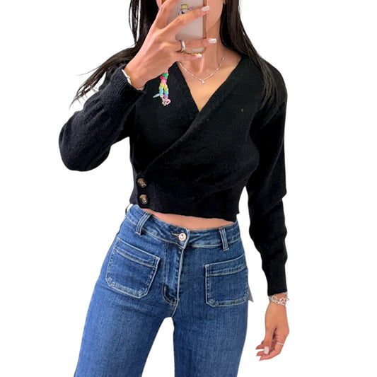 CÁRDIGAN CORTO CON BOTONES