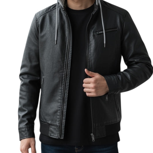 CHAQUETA EFECTO PIEL